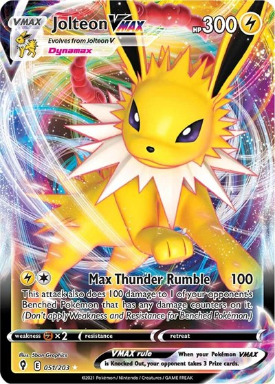 SWSH07: Jolteon VMAX (Holofoil)