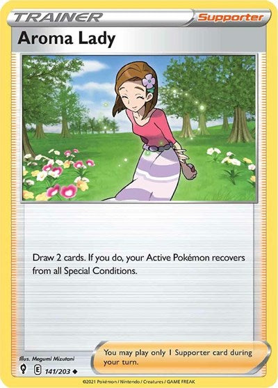 SWSH07: Aroma Lady (Reverse Holofoil)