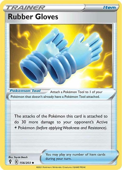 SWSH07: Rubber Gloves (Reverse Holofoil)