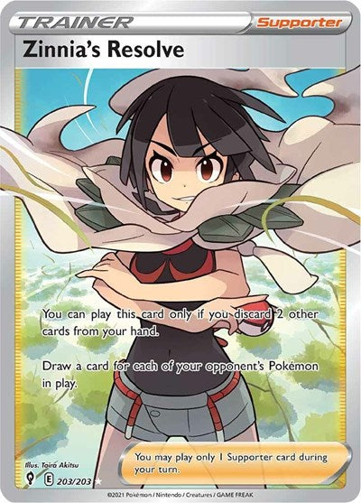 SWSH07: Zinnia's Resolve (Full Art) (Holofoil)