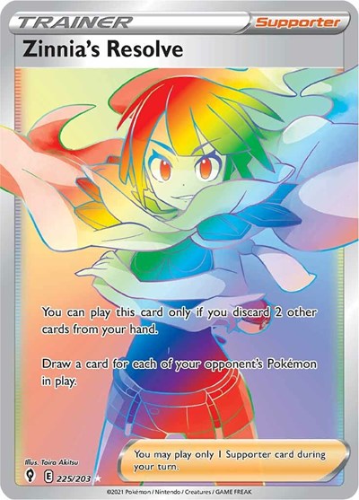 SWSH07: Zinnia's Resolve (Secret) (Holofoil)