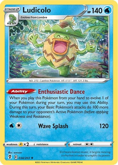 SWSH07: Ludicolo (Holofoil)