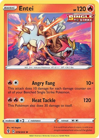 SWSH07: Entei (Holofoil)