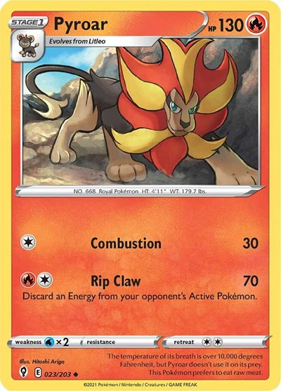 SWSH07: Pyroar (Reverse Holofoil)