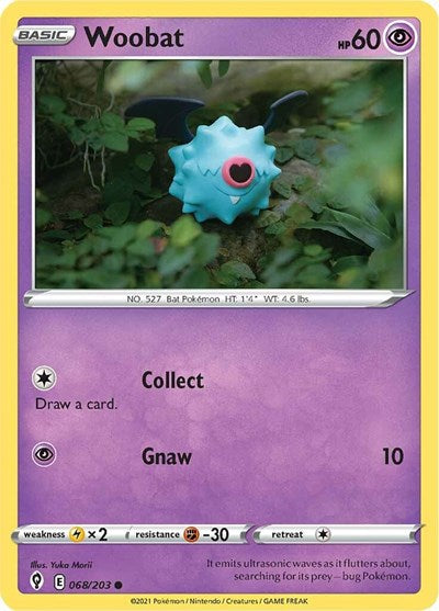 SWSH07: Woobat (Reverse Holofoil)