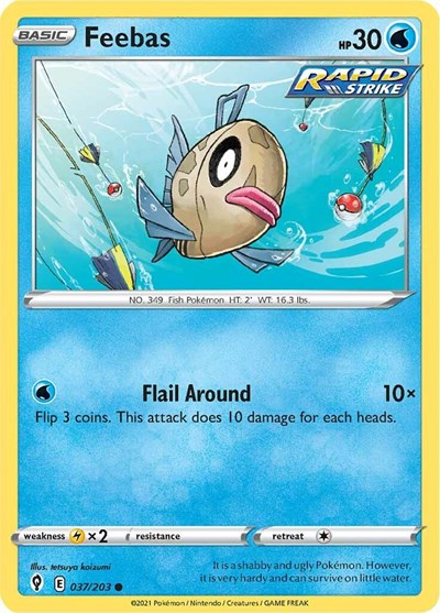 SWSH07: Feebas (Reverse Holofoil)