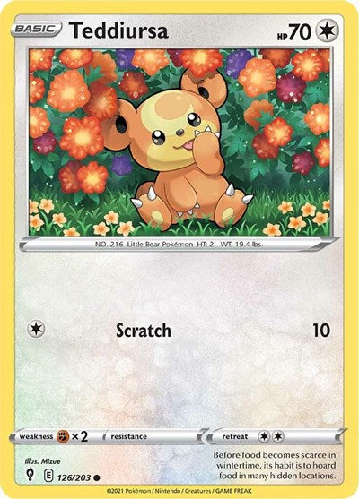 SWSH07: Teddiursa (Reverse Holofoil)