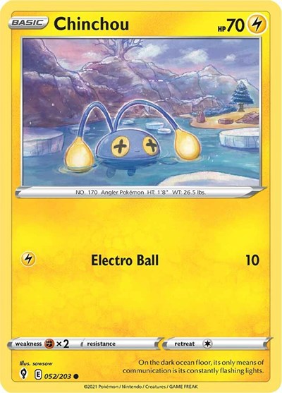 SWSH07: Chinchou (Reverse Holofoil)