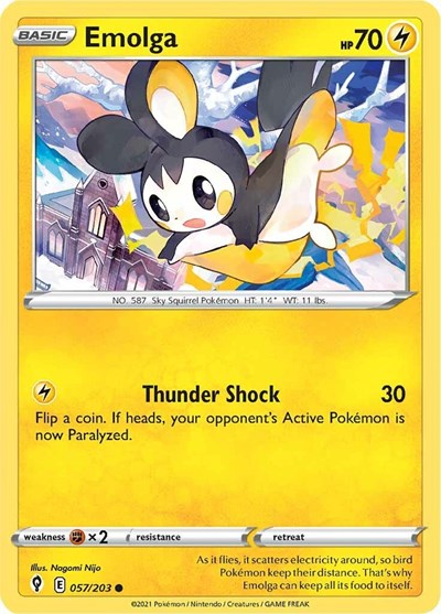 SWSH07: Emolga (Reverse Holofoil)