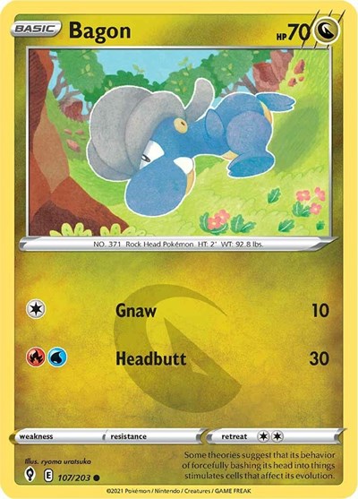 SWSH07: Bagon (Reverse Holofoil)