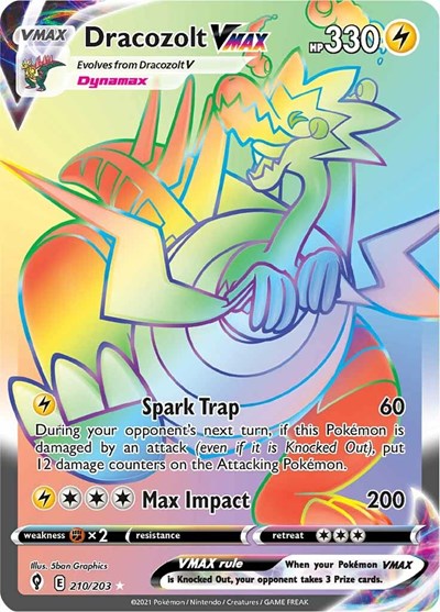 SWSH07: Dracozolt VMAX (Secret) (Holofoil)