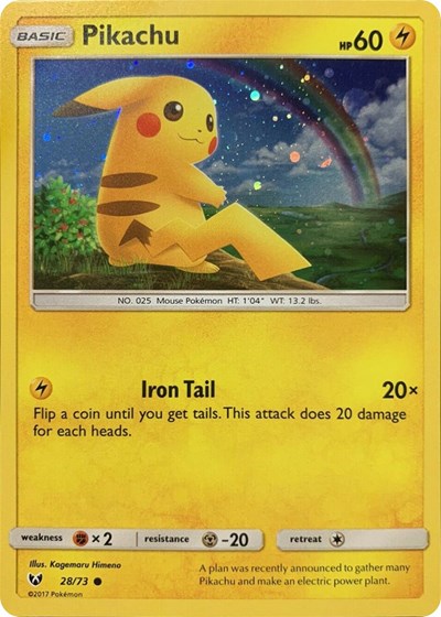 MCAP: Pikachu - 28/73 (Cosmos Holo) (Holofoil)
