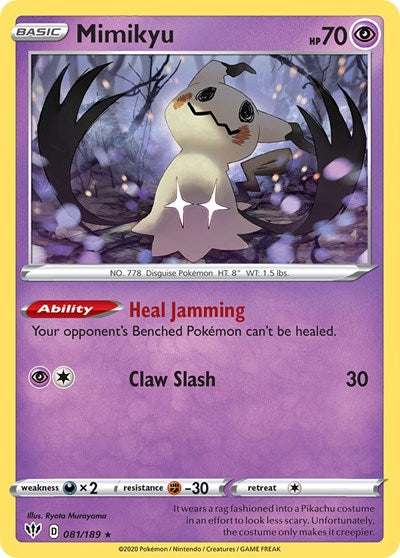 MCAP: Mimikyu - 081/189 (Cosmos Holo) (Holofoil)