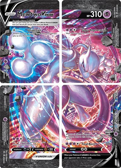 SWSD: Mewtwo V-UNION [Set of 4] (Holofoil)