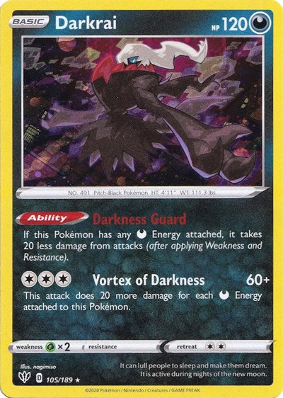 MCAP: Darkrai - 105/189 (Cosmos Holo) (Holofoil)