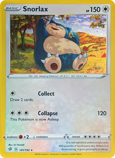 MCAP: Snorlax - 141/192 (Cosmos Holo) (Holofoil)