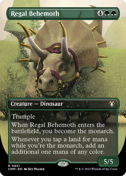 CMM: Regal Behemoth (Borderless) (Foil)