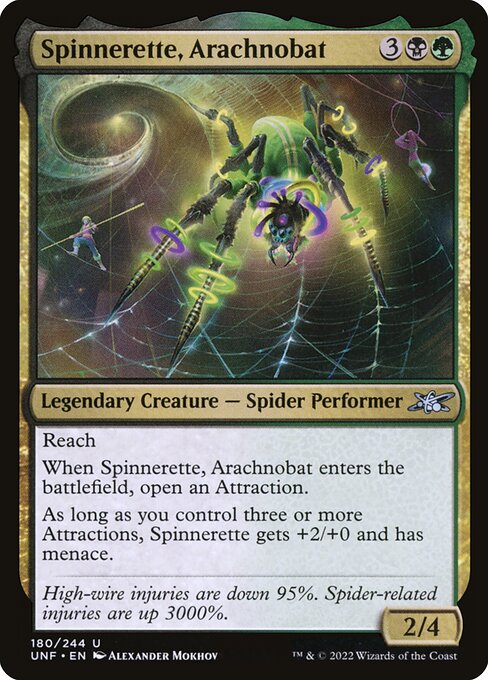 UNF: Spinnerette, Arachnobat