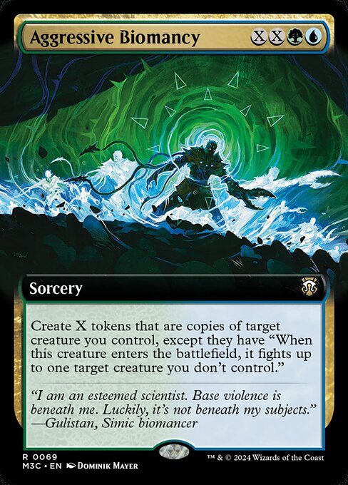 M3C: Aggressive Biomancy (Extended Art) (Foil)