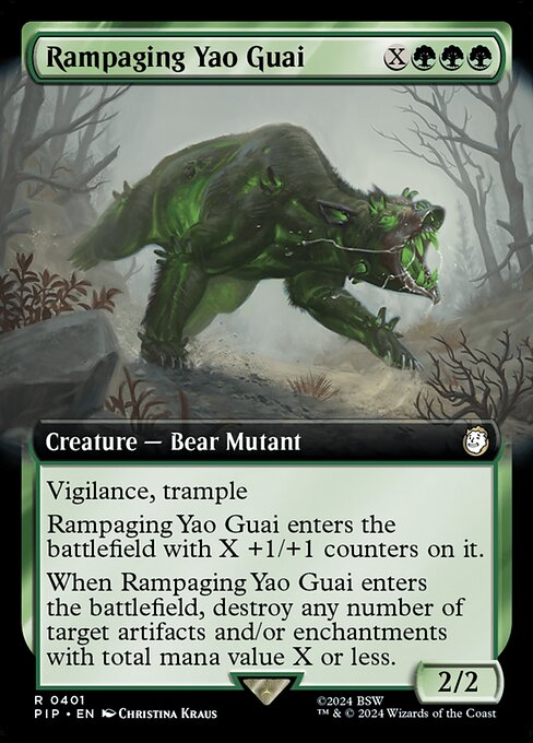 PIP: Rampaging Yao Guai (Extended Art) (Foil)
