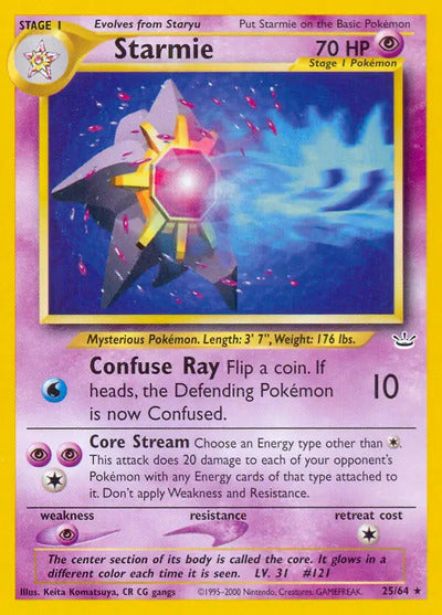 Starmie 25/64 Unlimited Neo Revelation