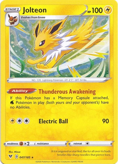 MCAP: Jolteon - 047/185 (Cosmos Holo) (Holofoil)
