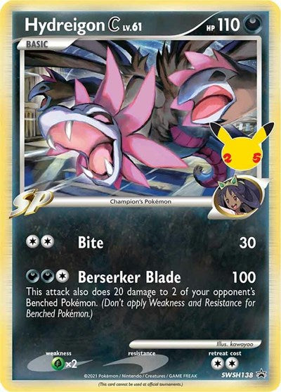SWSD: Hydreigon C lv.61 - SWSH138 (Holofoil)