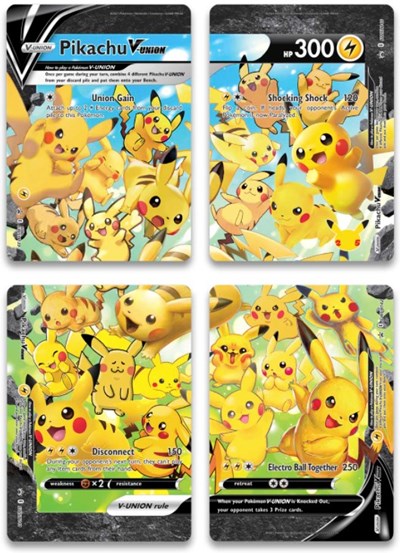 SWSD: Pikachu V-Union [Set of 4] (Holofoil)