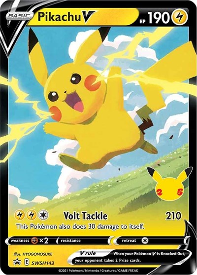 SWSD: Pikachu V - SWSH143 (Holofoil)