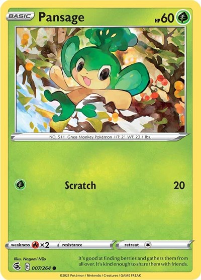 SWSH08: Pansage (Reverse Holofoil)