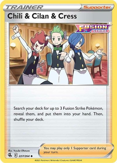SWSH08: Chili & Cilan & Cress (Reverse Holofoil)