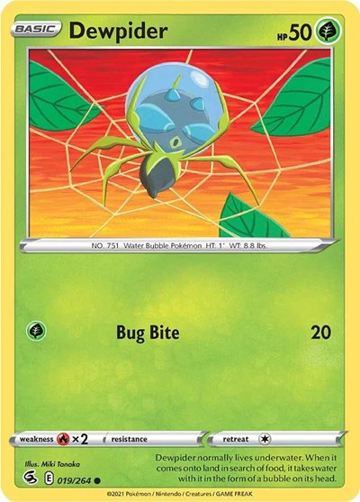 SWSH08: Dewpider (Reverse Holofoil)
