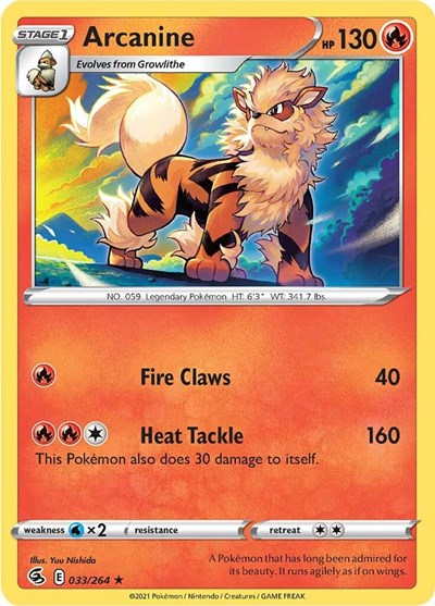 SWSH08: Arcanine (Reverse Holofoil)