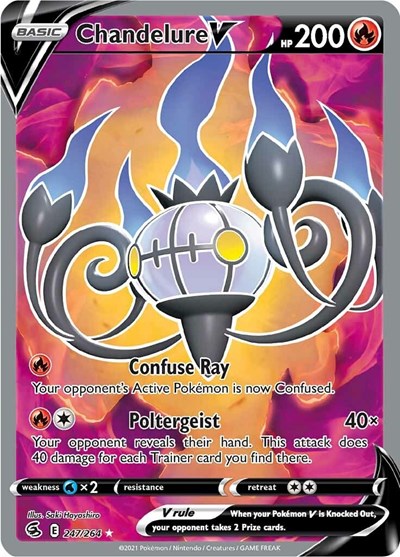 SWSH08: Chandelure V (Full Art) (Holofoil)