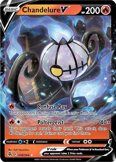 SWSH08: Chandelure V (Holofoil)