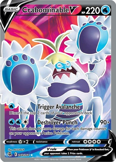 SWSH08: Crabominable V (Full Art) (Holofoil)
