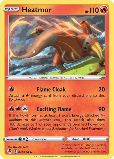 SWSH08: Heatmor (Reverse Holofoil)