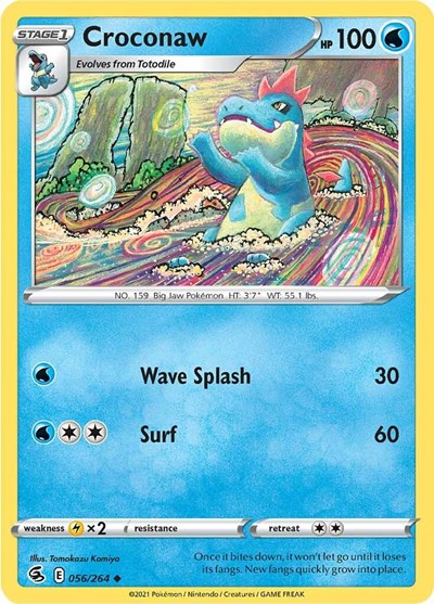 SWSH08: Croconaw (Reverse Holofoil)
