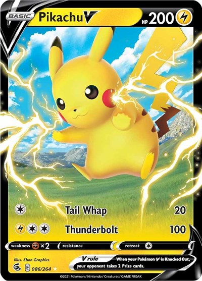 SWSH08: Pikachu V (Holofoil)