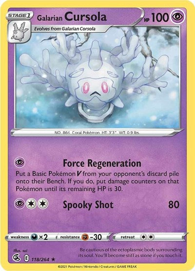 SWSH08: Galarian Cursola (Reverse Holofoil)