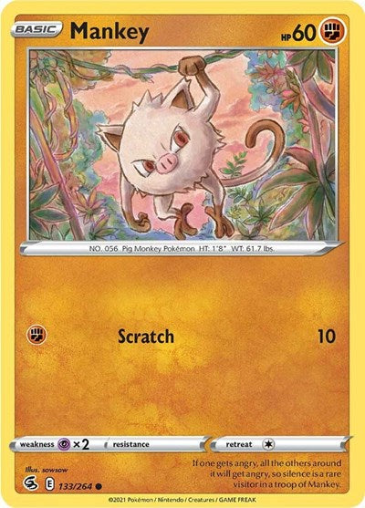 SWSH08: Mankey (Reverse Holofoil)