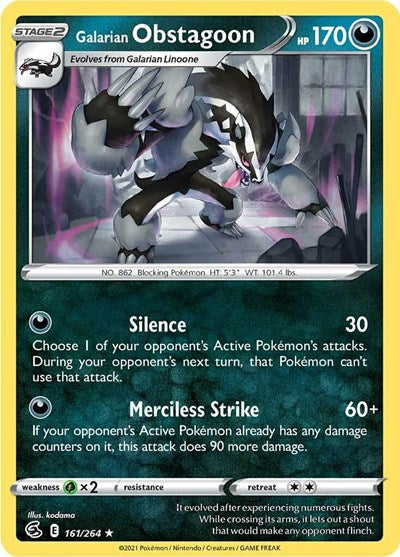 SWSH08: Galarian Obstagoon (Holofoil)