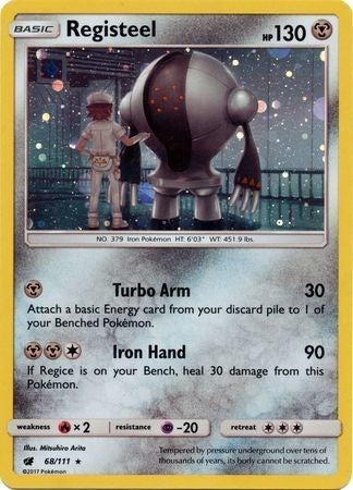 SMP: Registeel - 68/111 (Cosmos Holo) (Holofoil)