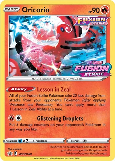 SWSD: Oricorio - SWSH168 (Prerelease) (Holofoil)