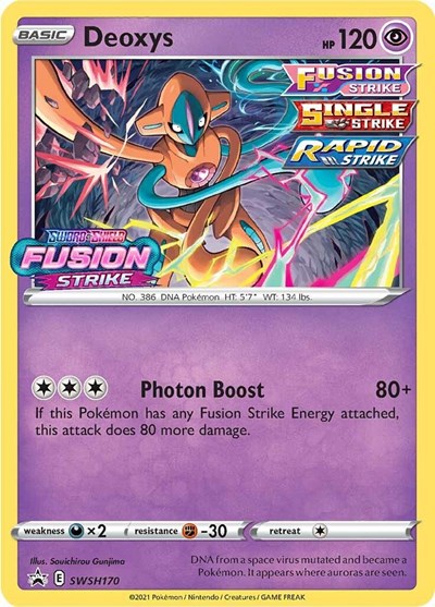 SWSD: Deoxys - SWSH170 (Prerelease) (Holofoil)