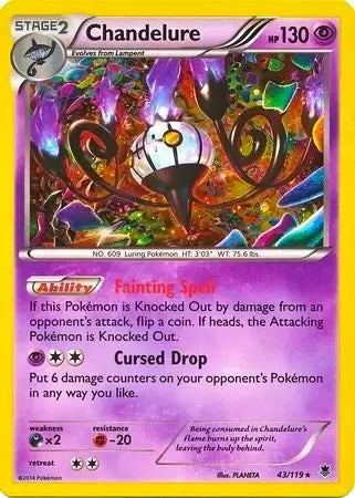 BLE: Chandelure - 43/119 (Cosmos Holo) (Holofoil)