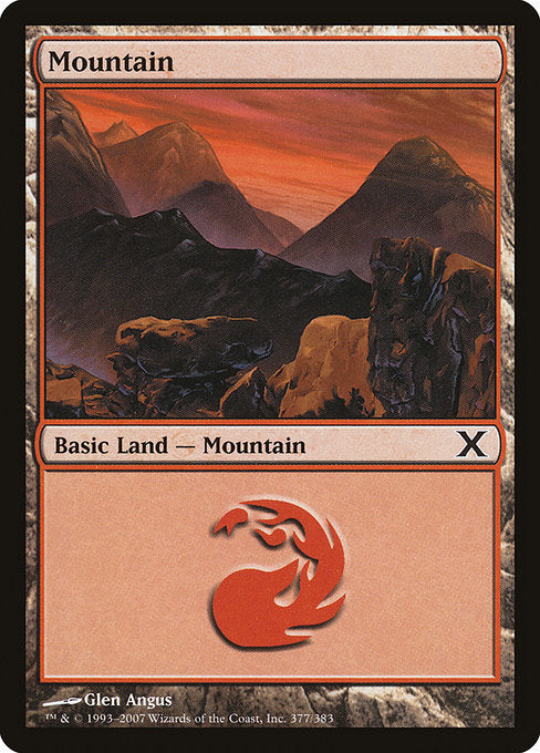 10E: Mountain (377) (Foil)