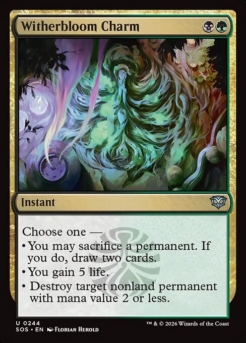 SOS: Witherbloom Charm (Foil)