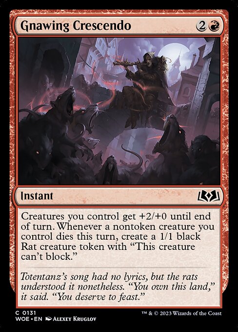 WOE: Gnawing Crescendo (Foil)