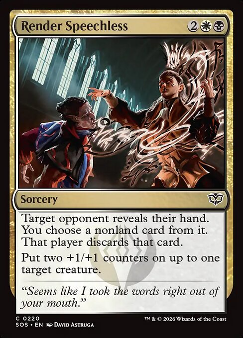 SOS: Render Speechless (Foil)